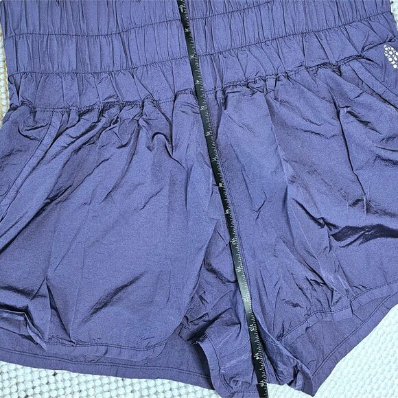 Large Free People Movement The Way Home Shorts in Deep Plum - Picture 4 of 5
